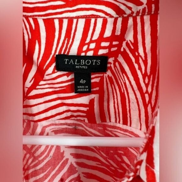 Talbots Red and White Sleeveless Dress - Picture 9 of 10
